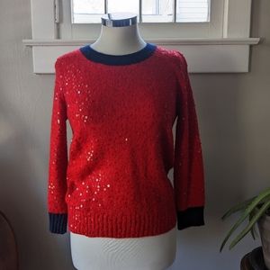Sequin J Crew Sweater